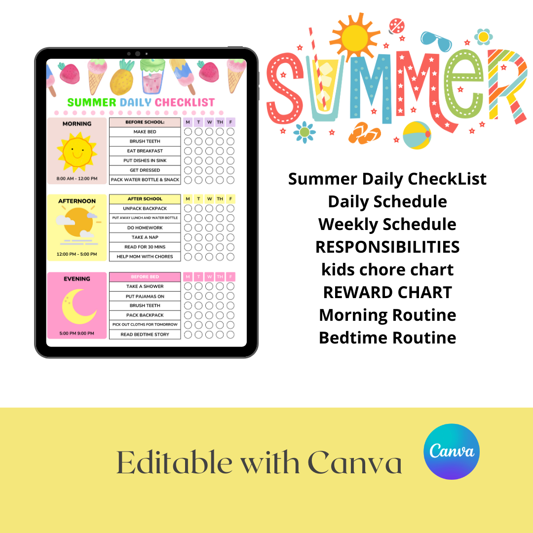 Editable Summer Bundle